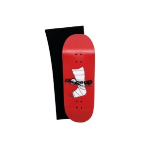 Board close up broken leg 34mm red