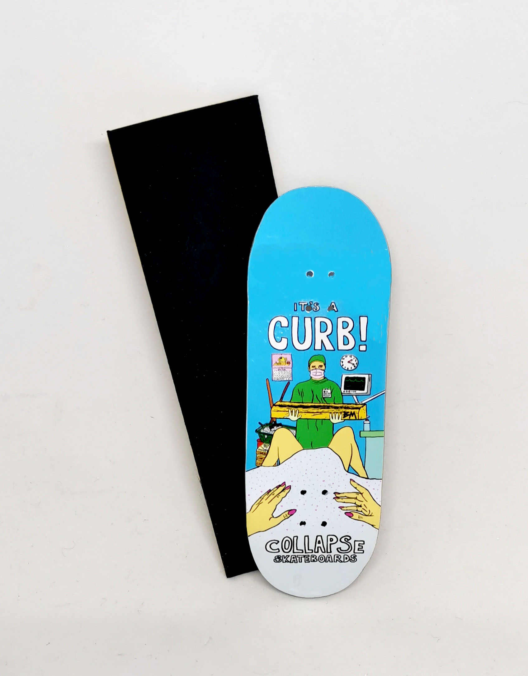 BOARD COLLAPSE IT IS A CURB 33MM MEDIUM CONCAVE + RIPTAPE – 9,90 € ($10,50 USD)