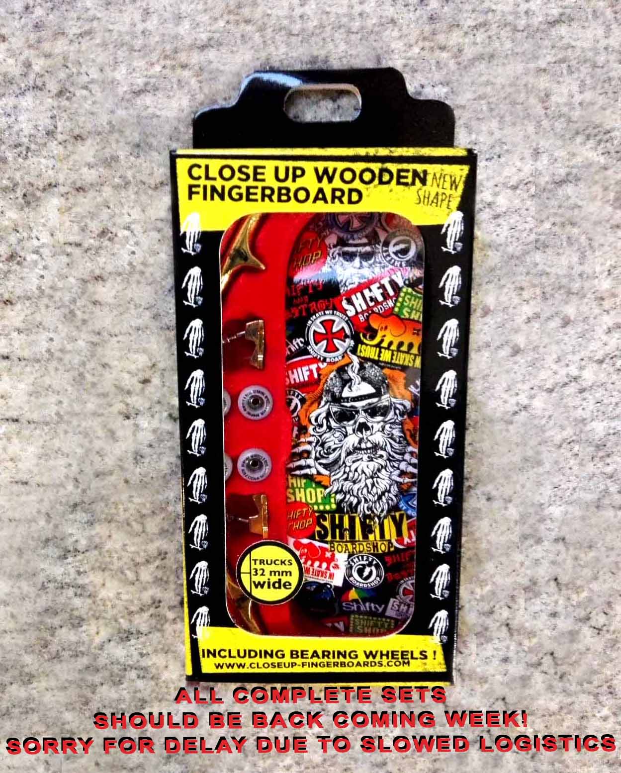 Fingerboard Set Closeup Fingerskate Finest Fingerskateboards