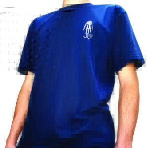 Close up t-shirt blue front logo