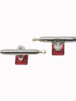 fingerboard trucks silver red 34mm